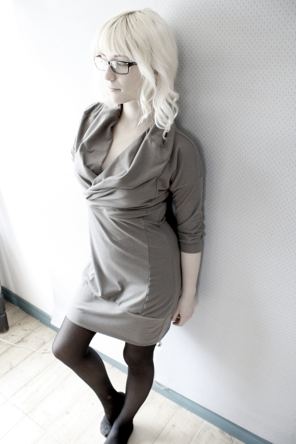 Made To Order // Bamboo Cowl Dress / Nursing Tunic / by Replicca / size Small to Xtra Large / your choice of colour