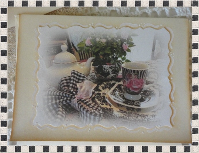 Photo Card 4pc Set, Hand Created, Hand Painted, ECS, CSST