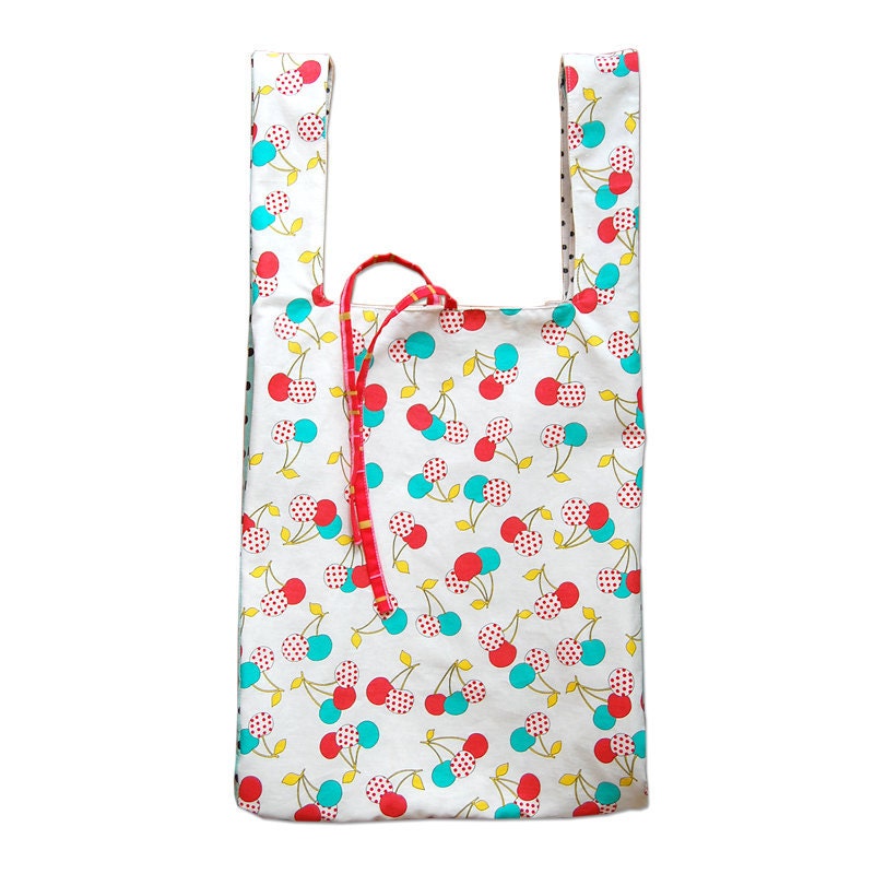 Reusable Grocery Bag - Cherries