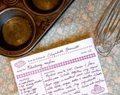 FARM TO TABLE letterpress recipe card set