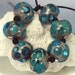 Lampwork Glass Beads Set, Ocean Blue