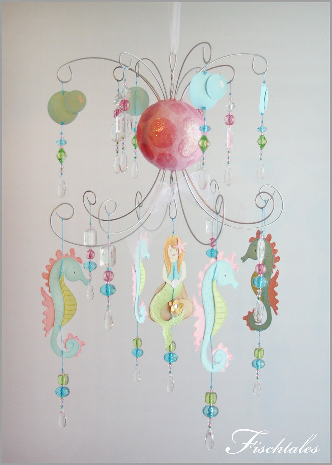 Mermaid Chandelier Mobile- Baby Mobile- Nursery Mobile
