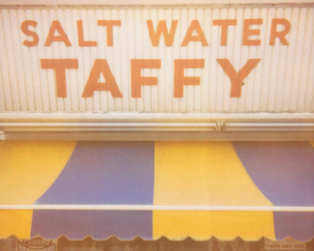 Salt Water Taffy - 8x10 Retro Summer Love Polaroid Print - Summer Vacation Boardwalk Pier Candy Atlantic City