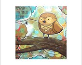 This Is The Life-Art Print-Illustration-Acrylic-Archival-8x8