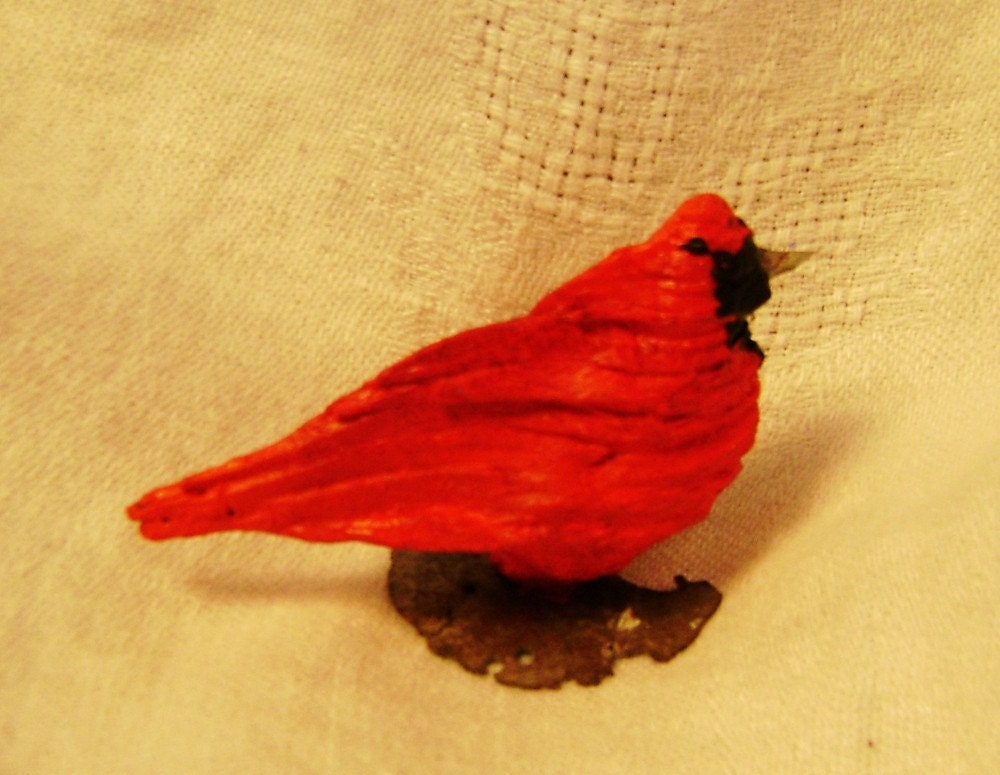 Cardinal Sculpture Assemblage