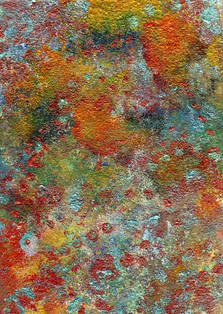 Aceo Abstract Original Painting - Destiny