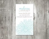 Peeking Chrysanthemum Calling Card