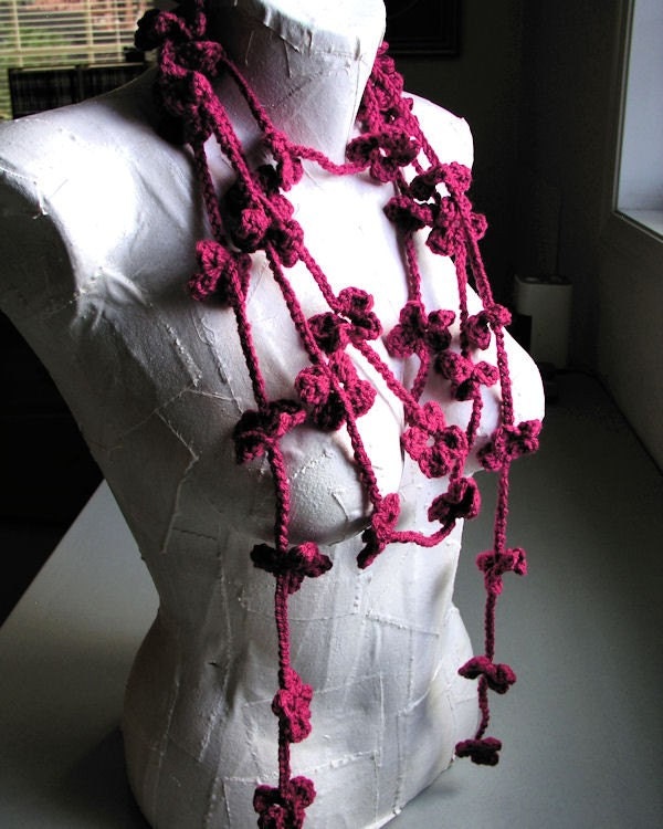 The Bloom Society - 124 inch flowered scarf / lariat