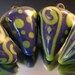 Glass/Lampwork, Drops/Danglies, Button-Enameled