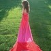 Girls Pink Mermaid Tail Towel / Beach Towel / Great Gift / Pretend play