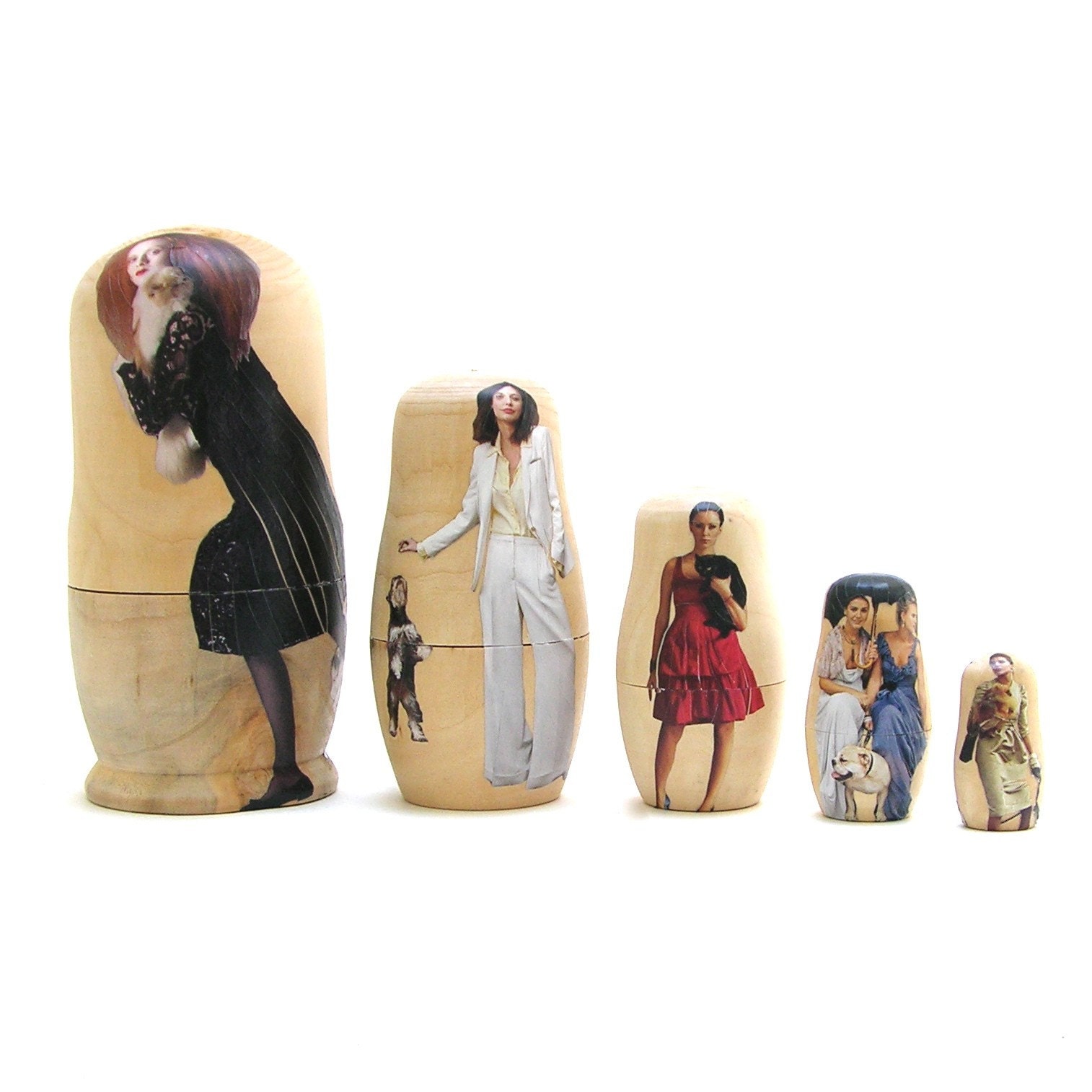 SALE My Pet, Set of 5 Nesting Dolls