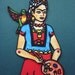 FRIDA Kahlo Paper Doll Mexican Folk Art Doll
