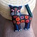 Stellar Mola Spotted Cat - Hand Stitched Kuna Indian Reverse Applique