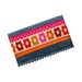 Business card case with bright calliope on gray