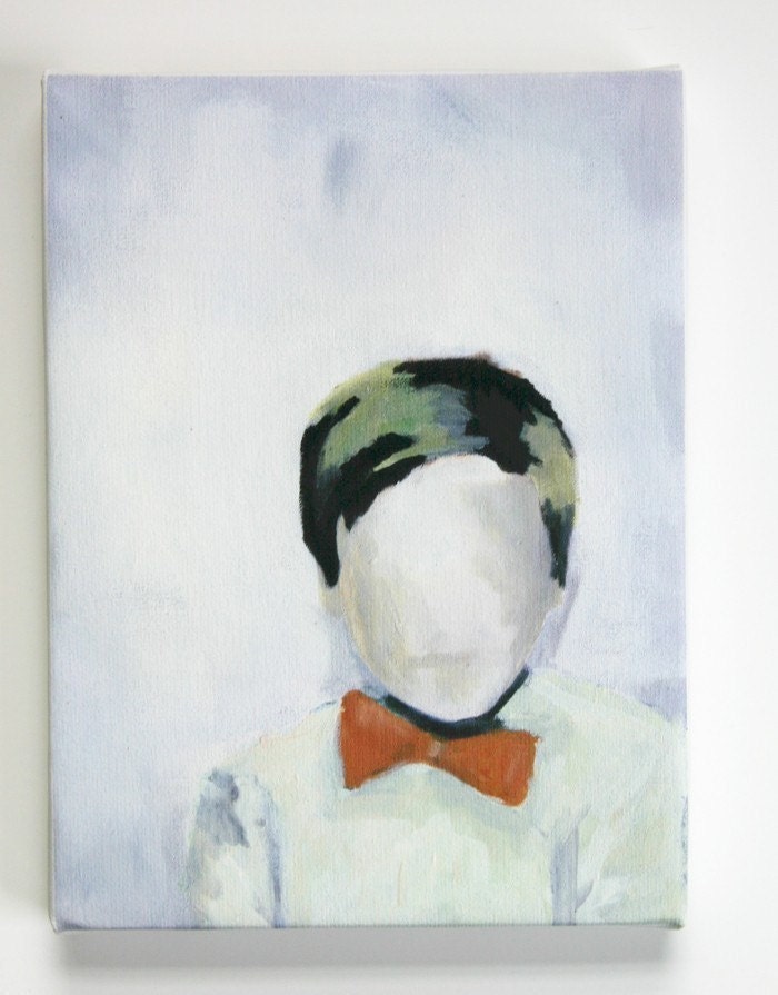 Boy in the Orange Bowtie canvas print