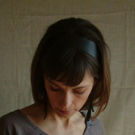 Brown Leather 'Audrey Hepburn' Headband by Hende
