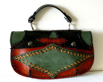 Leather Handbag-Leather Handbags-Southwestern Leather Handbag-Western Leather Handbag-Custom Leather Handbag-Leather Purse-Leather Handbags