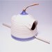 Pottery Bird Feeder in Blue Skies and Cream for sunflower seed loving birds