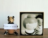 Wooden Photo Block 4x4 Sweet on Stripes Love Photograph Mounted Print TtV Photography Nursery Art Block Home Decor Whimsical Wall Display