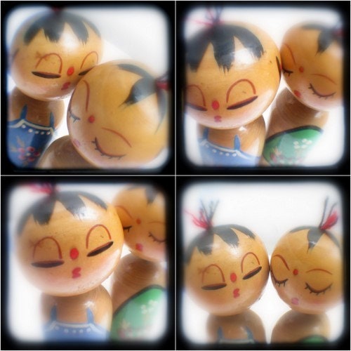 Whimsical Photography Prints Love Doll figurines Set of 4 TtV 4 x 4 Photos