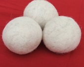 Natural Wool Dryer Balls -- Set of Three