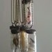 Antique Baby Button Soldered Glass Vial Necklace