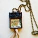 Book Necklace Miniature Book Pendant Glass Journal Collage Art Journal Jewelry Tiny Journal Book Charm Gift For Writer Gift for Book Lover