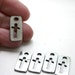 Lot of 5 pewter cross pendants