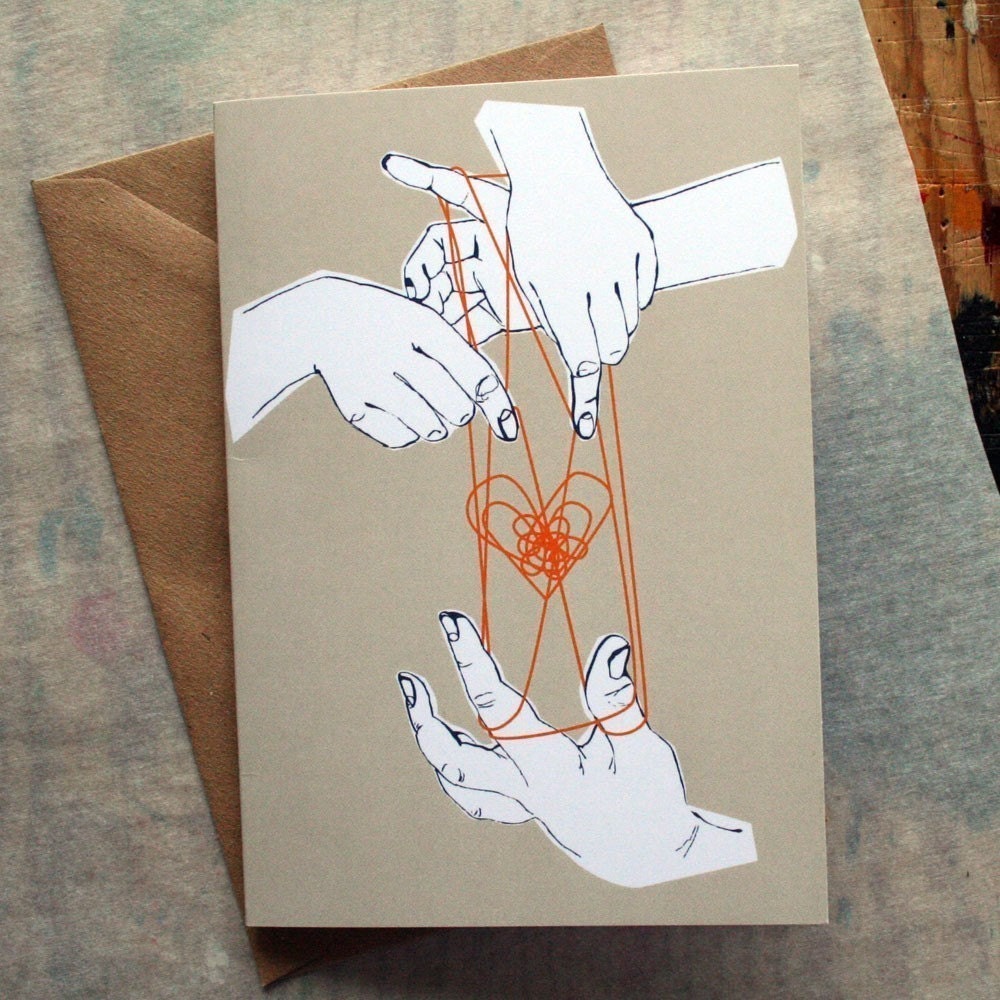 Cat's Cradle Greeting Card