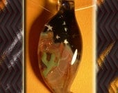 Painted Desert Starry Night Lampwork Focal Pendant Boro Glass Bead made with Love by Helen Lee Hoffman inspired by the Superstition Mountains in Arizona