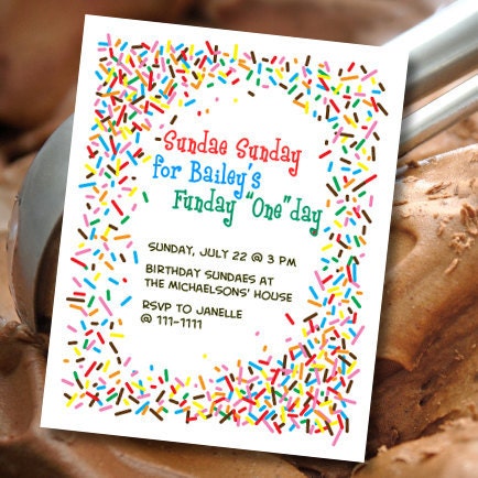 Sprinkles Birthday Party Invitation (printable)
