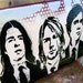 Nirvana ...Original Painting Graffiti Style Pop Art on Handmade Wood Canvas