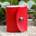 Leather Journal Book, Mini, Poppy Red Daisies
