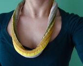 RISCA Necklace Freeform Crochet GOLD