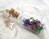Wishing Stars in a Bottle necklace