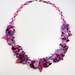 Pink and Lavander Beaded Garden Necklace Reserved for Rachtinkerbell