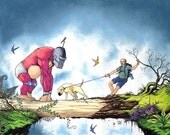 Forest Gorilla 8x10 art print