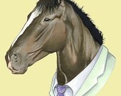 Horse print 5x7
