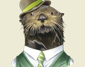 Sea Otter print 11x14