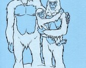 Abominable Snowpeople Family print