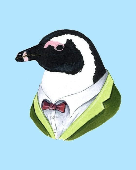 Penguin print 8x10