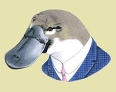 Platypus print 5x7