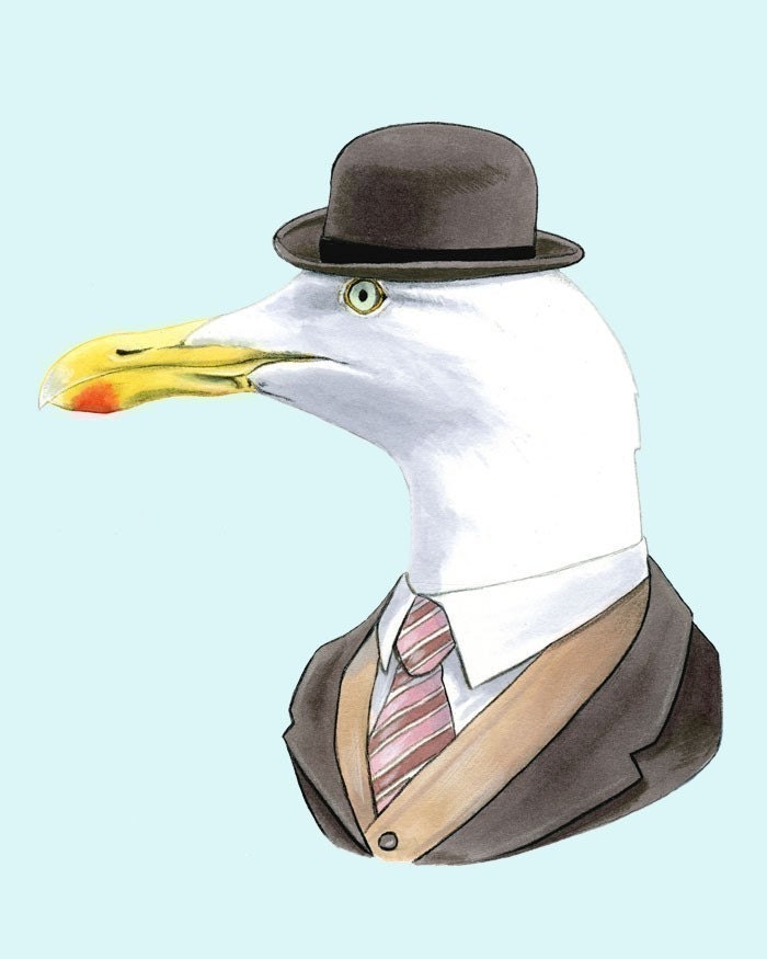 Seagull print 8x10