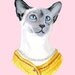 Siamese Cat print