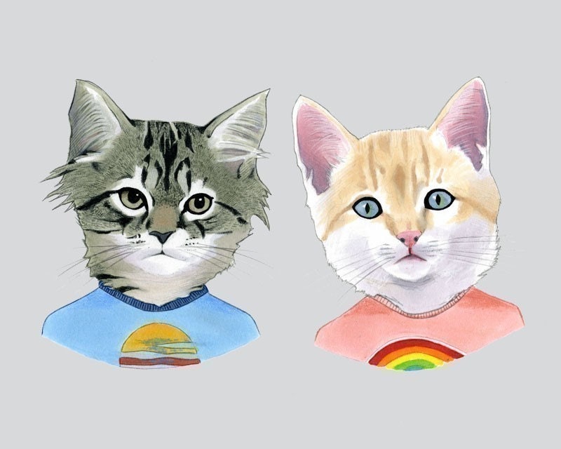 Kittens print 8x10