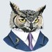 Horned Owl art print 8x10