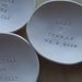 CUSTOM tiny text bowl by Paloma's Nest
