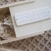 Wedding or Baby Keepsake Box with Personalized Tile by Paloma's Nest
