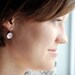 Enamel Dangle Earrings, Custom Color Poppy Earrings -made to order in your favorite color