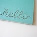 hello blank journal ... aqua